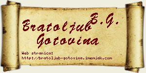 Bratoljub Gotovina vizit kartica